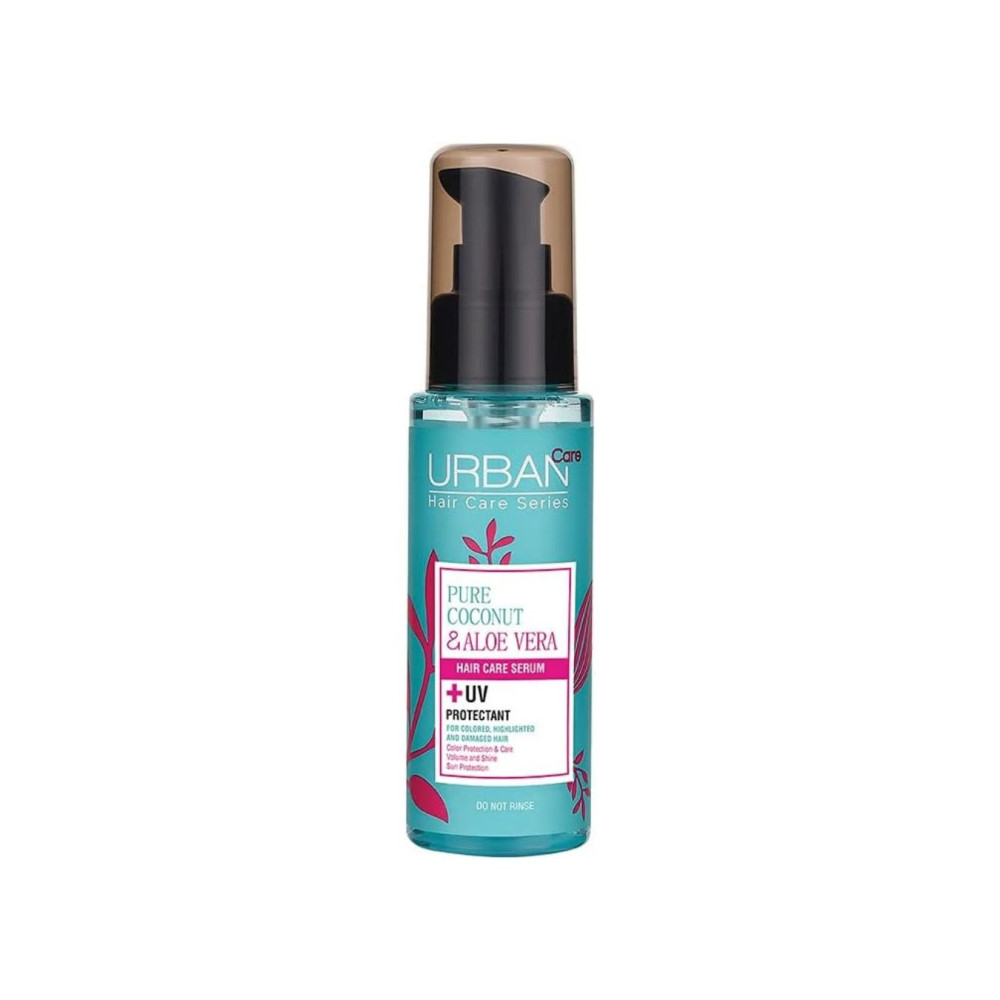 Pure Coconut & Aloe Vera Hair care Serum 75ml + UV Protectant By Urban Care