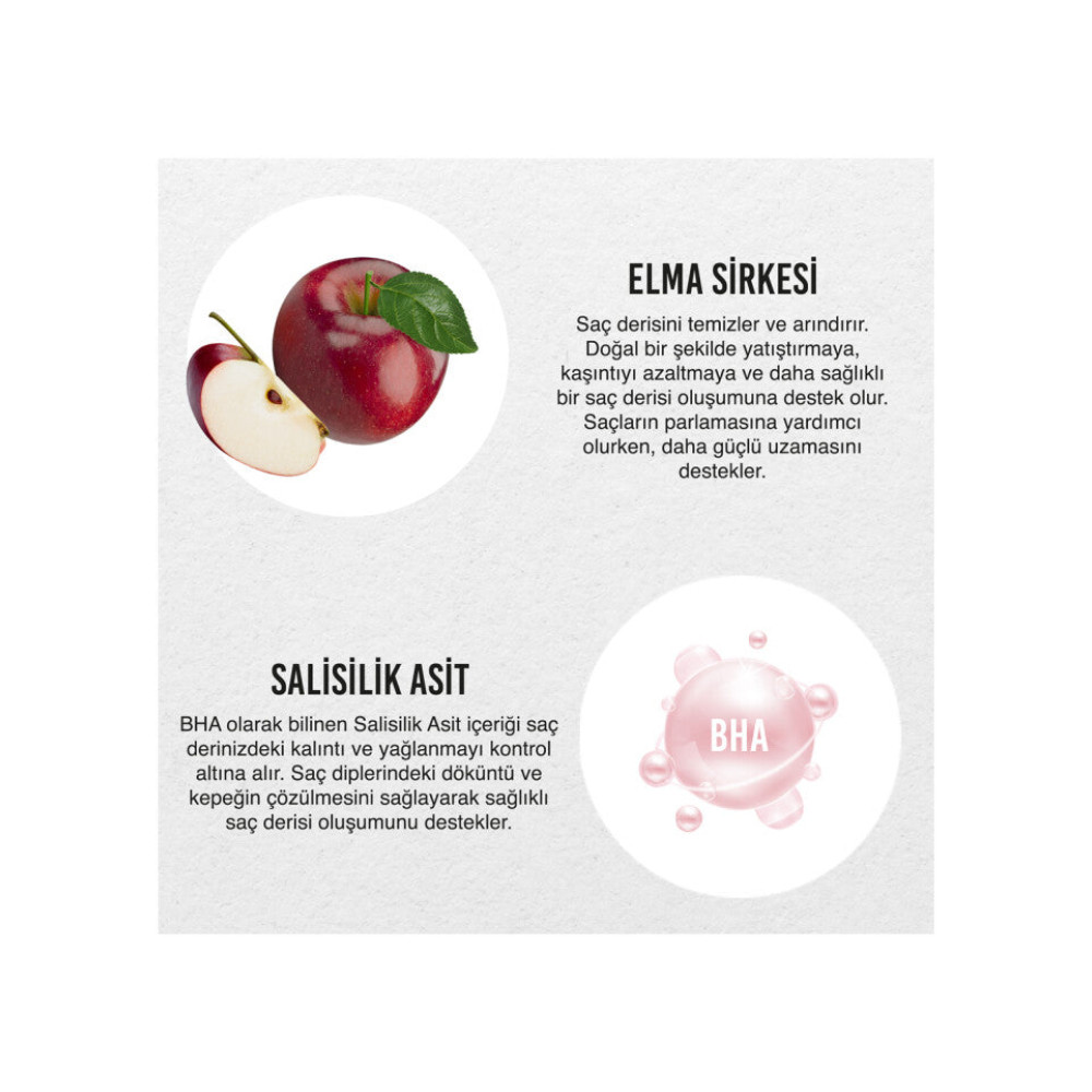 No.1 Expert Apple Cider Peeling Şampuan