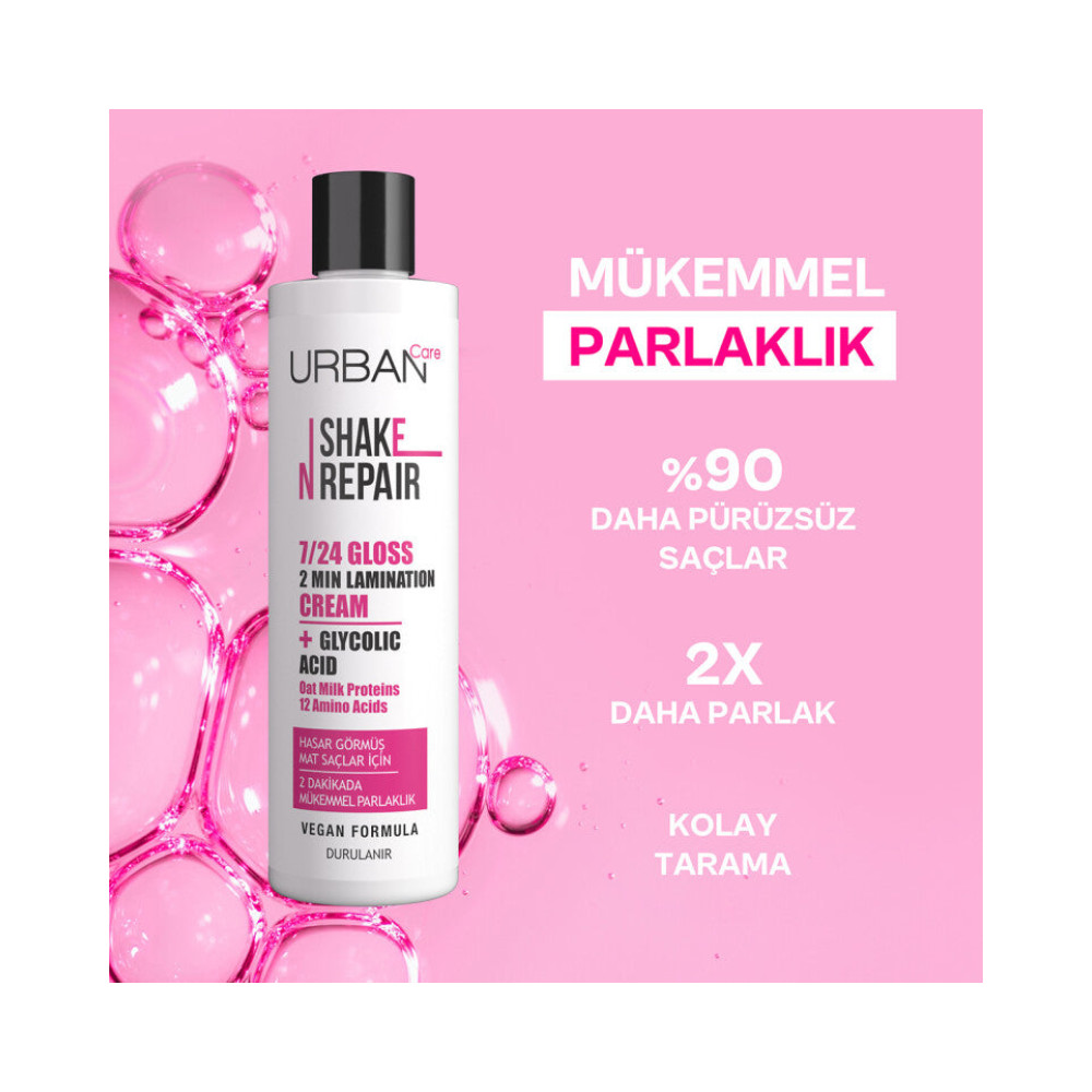 Urban Care Shake N Repair 7/24 Gloss Laminasyon Parlaklık Etkili Saç Bakım Kremi 200ml