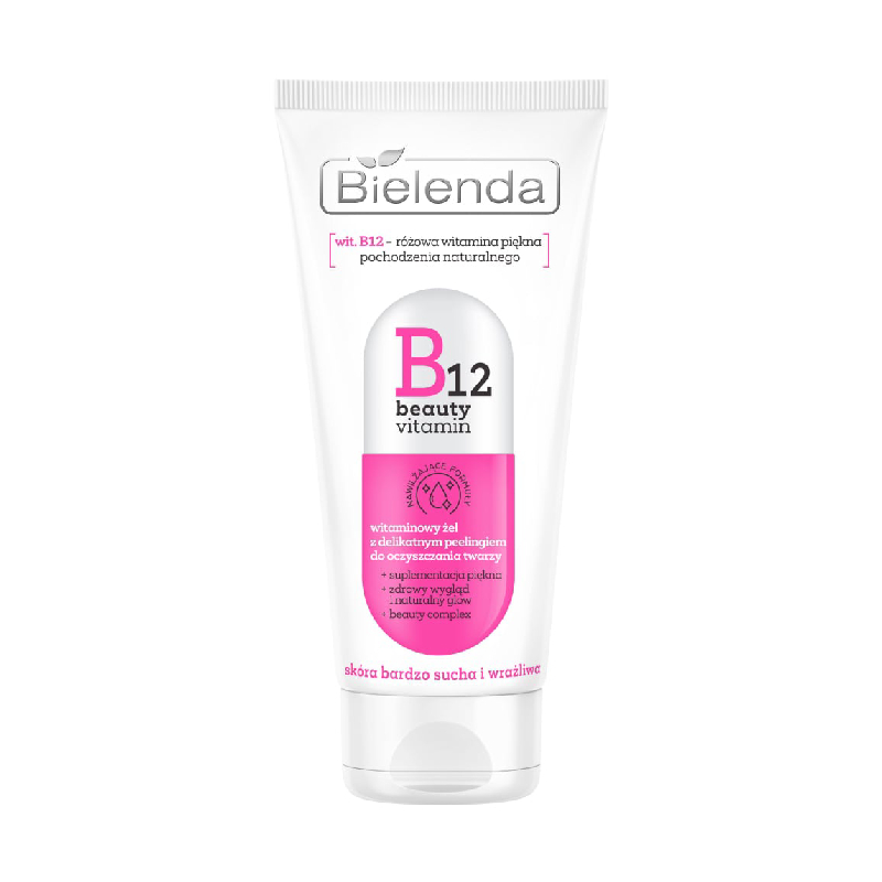 Bielenda B12 Beauty Vitamin Face Wash Gel With Peeling 150ml