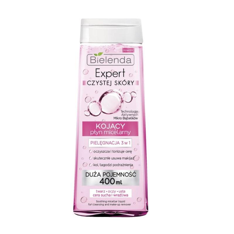 Bielenda Clean Skin Expert 3 in 1 Soothing Micellar Water 400ml
