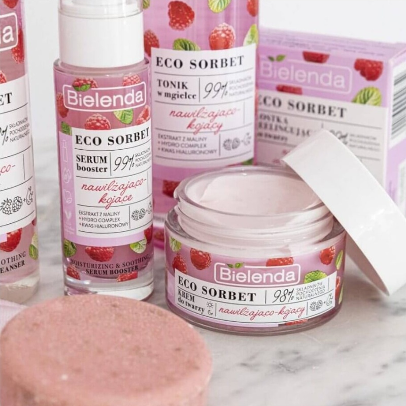 Bielenda Eco Sorbet Raspberry Moisturising Soothing Face Cream 50ml (1)