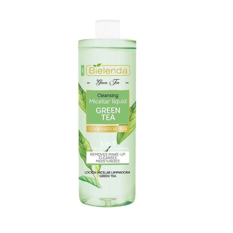 Bielenda Green Tea Cleansing Micellar Water 3in1 for Combination Skin 500ml