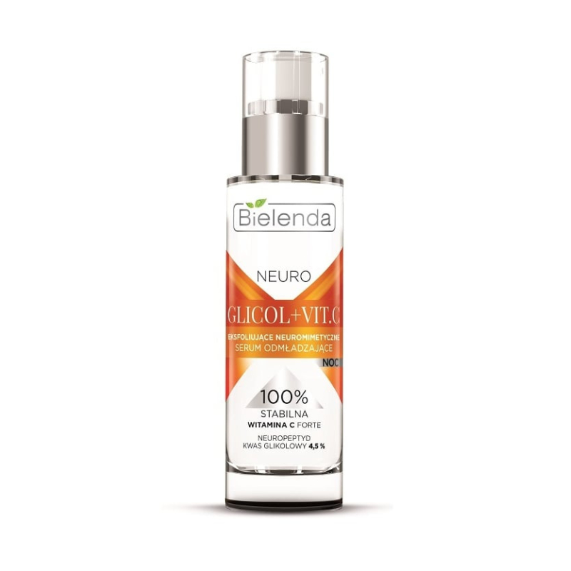 Bielenda Neuro Glicol and Vit C Neuromimetic Exfoliating and Rejuvenating Night Serum 30ml (1)