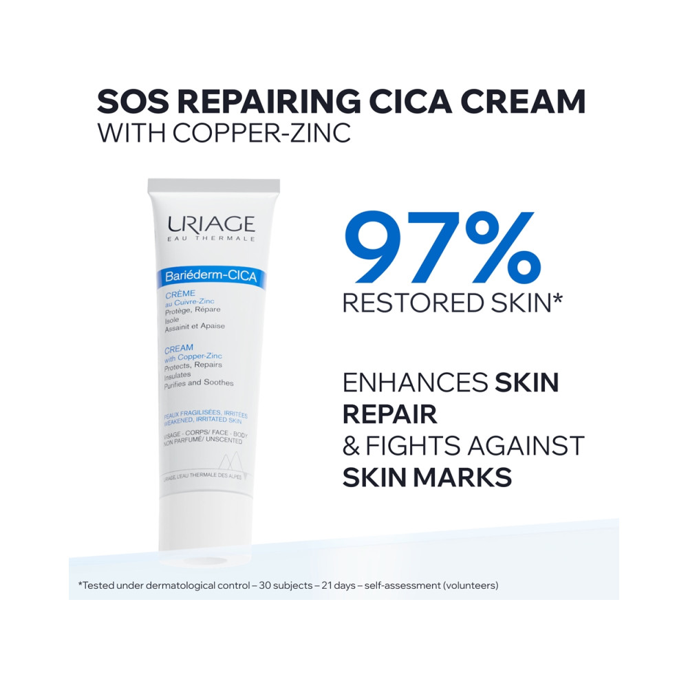 Uriage Bariéderm Cica Cream with Copper Zinc